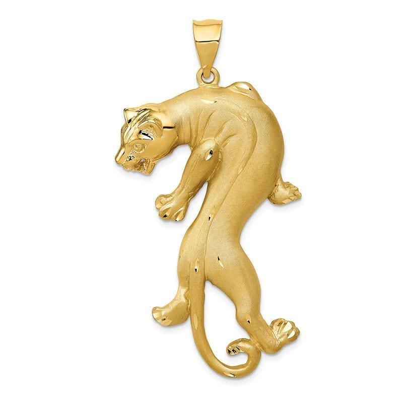 14k Gold Panther Pendant - Seattle Gold Grillz