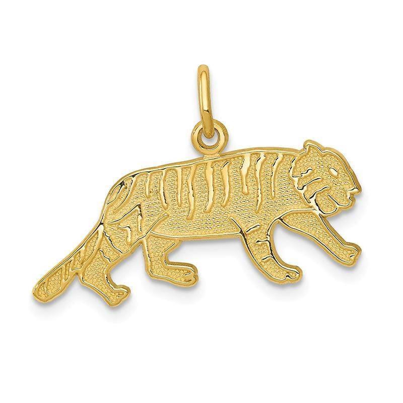 14k Gold Tiger Charm - Seattle Gold Grillz