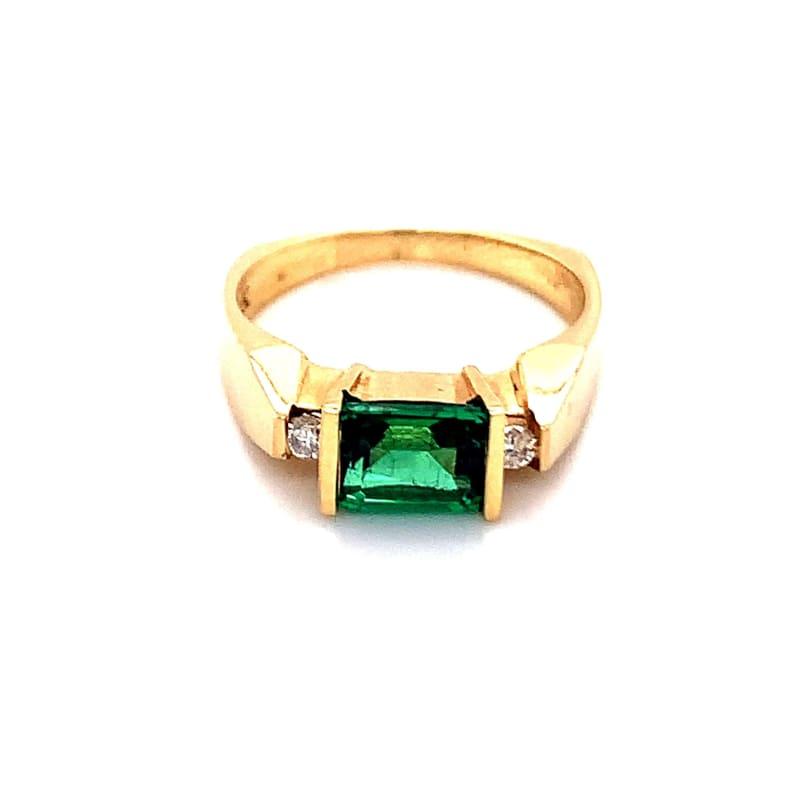 14k Gold Tourmaline And Diamond Ring | Seattle Gold Grillz
