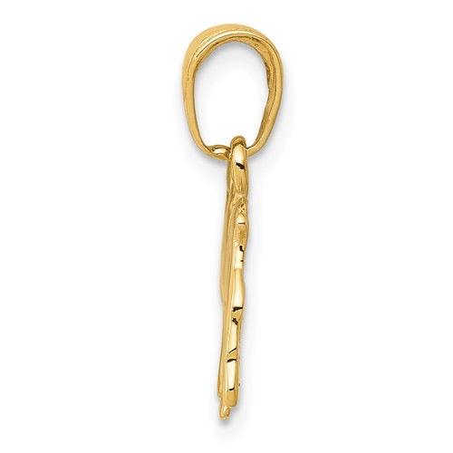 14k High Polished Bulldog Charm - Seattle Gold Grillz
