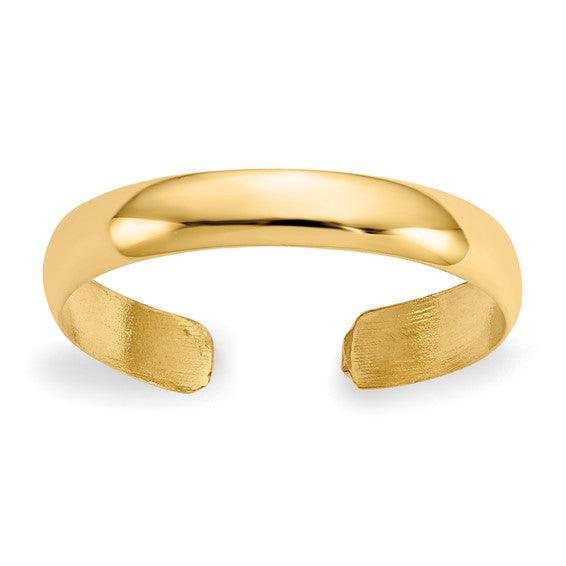 14k High Polished Toe Ring - Seattle Gold Grillz