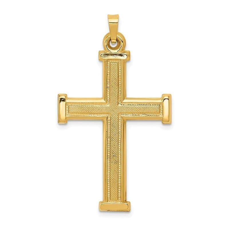 14k Hollow Latin Cross Pendant - Seattle Gold Grillz