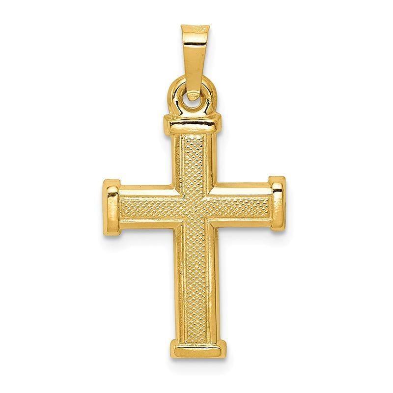 14k Hollow Latin Cross Pendant - Seattle Gold Grillz
