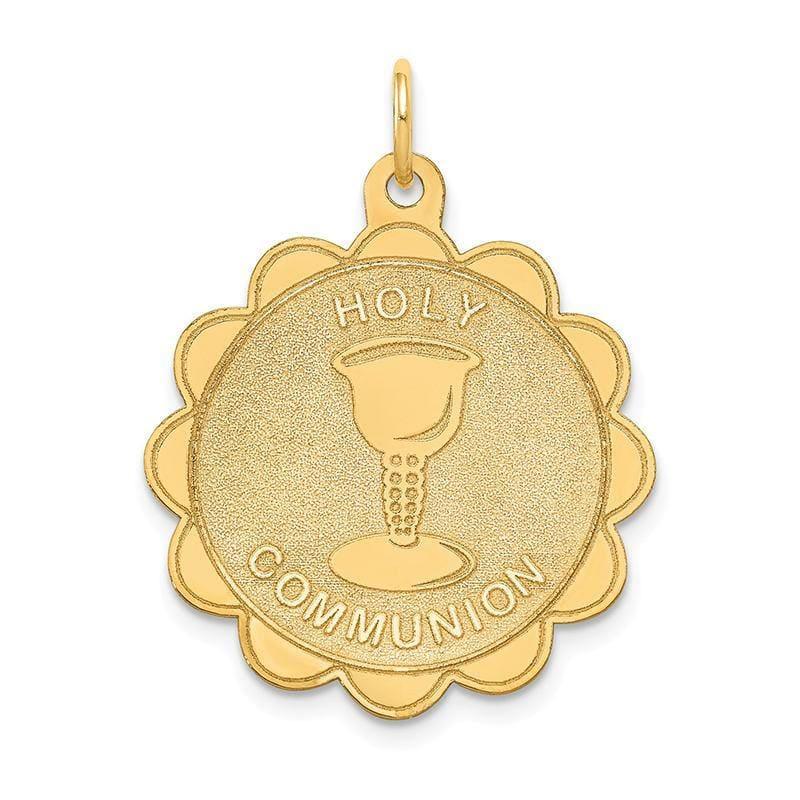14k Holy Communion Disc Pendant. Weight: 1.45, Length: 29, Width: 21 - Seattle Gold Grillz