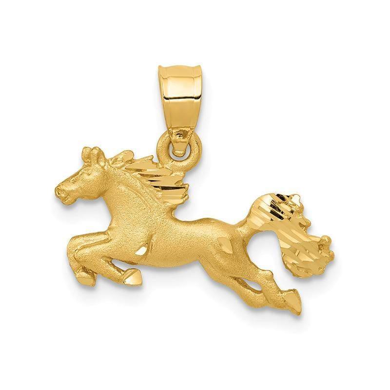 14k Horse Charm | Weight: 1.38grams, Length: 12mm, Width: 19mm - Seattle Gold Grillz