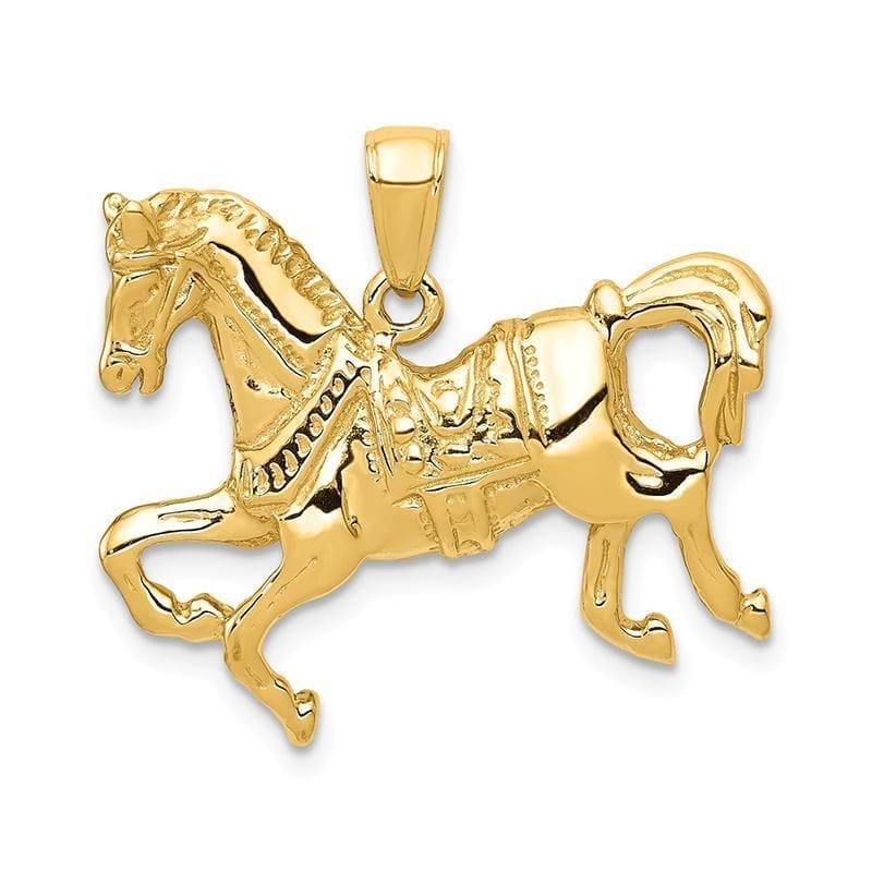 14k Horse Pendant - Seattle Gold Grillz