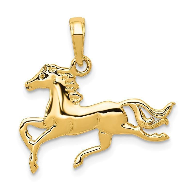 14k Horse Pendant - Seattle Gold Grillz