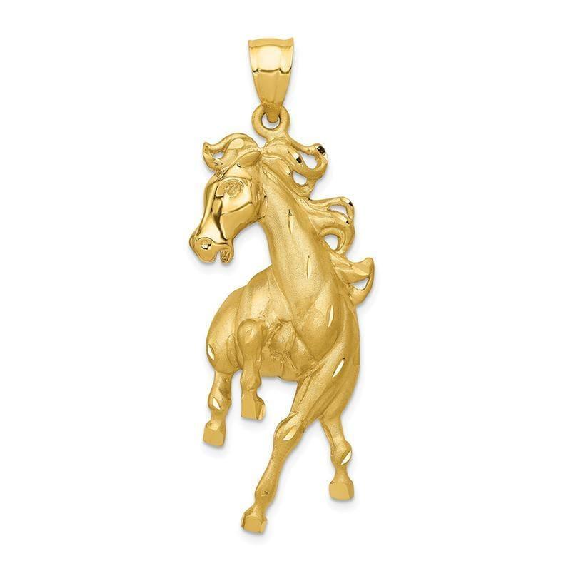 14k Horse Pendant - Seattle Gold Grillz