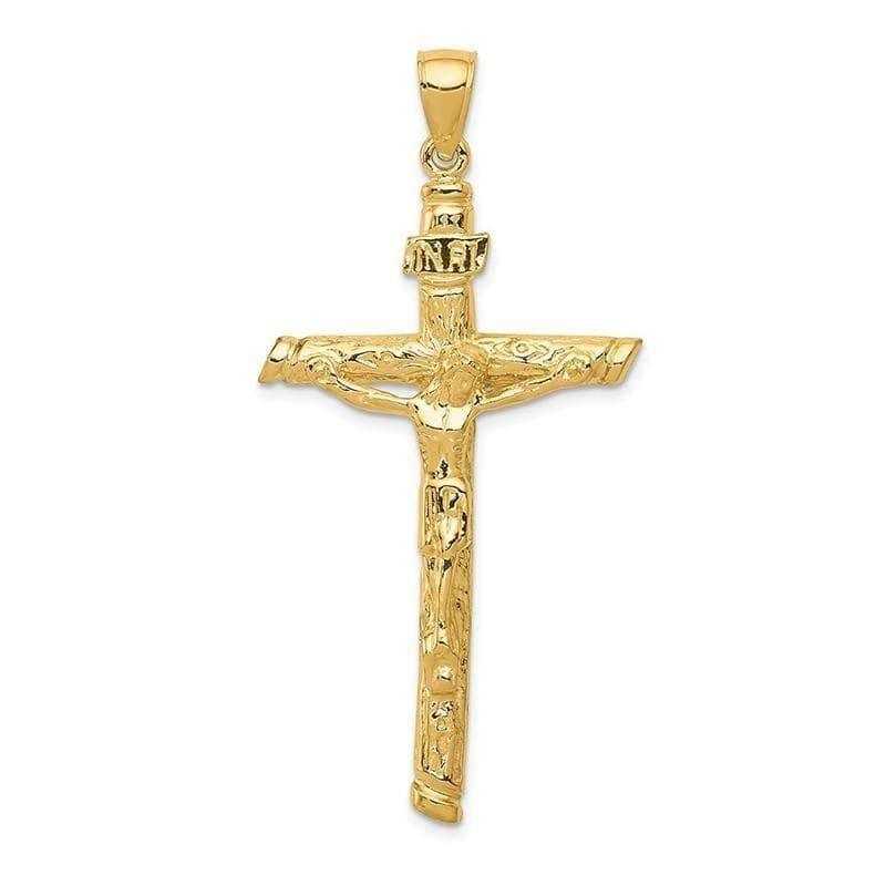 14k INRI Crucifix Pendant - Seattle Gold Grillz
