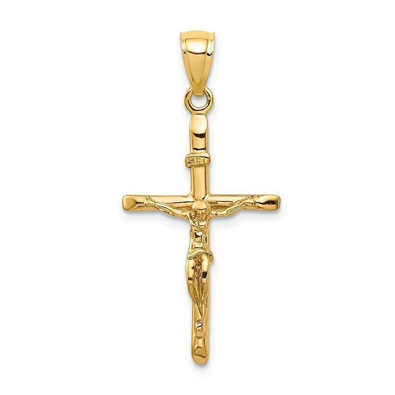 14k INRI Crucifix Pendant. Weight: 1.86, Length: 35, Width: 17 - Seattle Gold Grillz