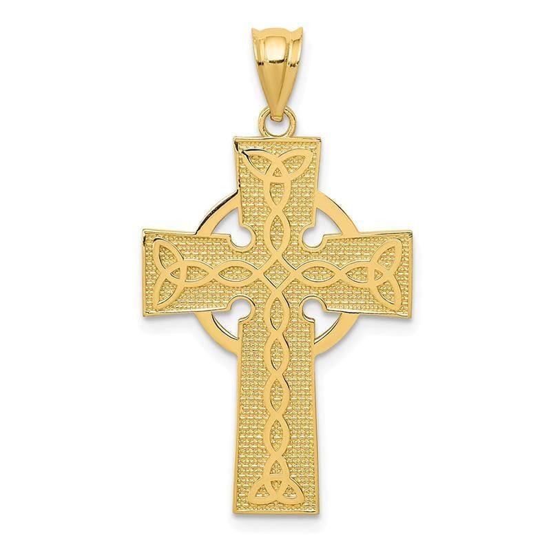 14k Irish Cross Pendant - Seattle Gold Grillz