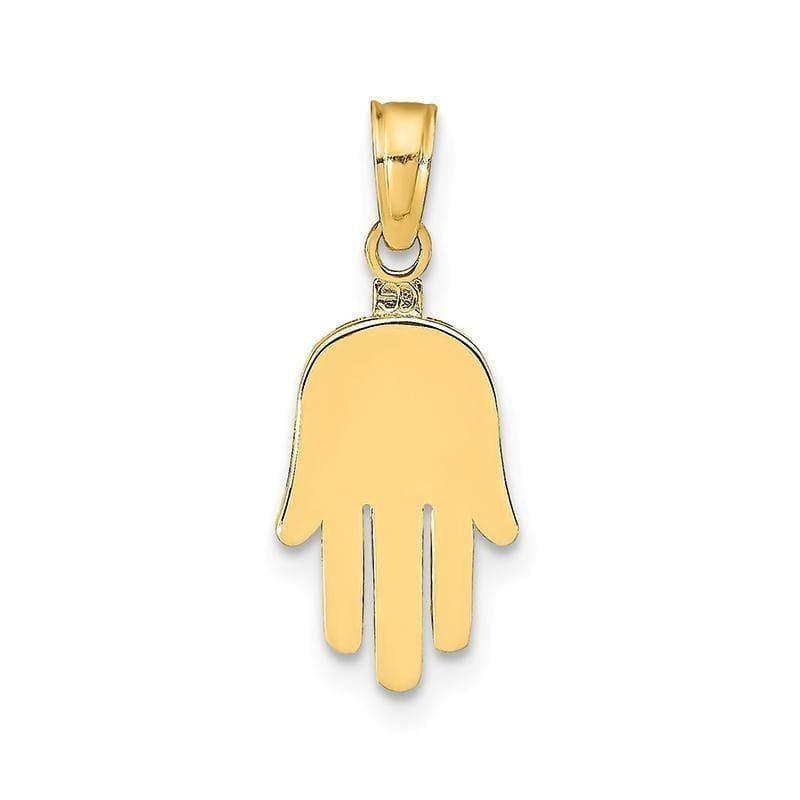 14K Large Solid Hamsa Pendant. Weight: 1.16, Length: 20, Width: 9 - Seattle Gold Grillz