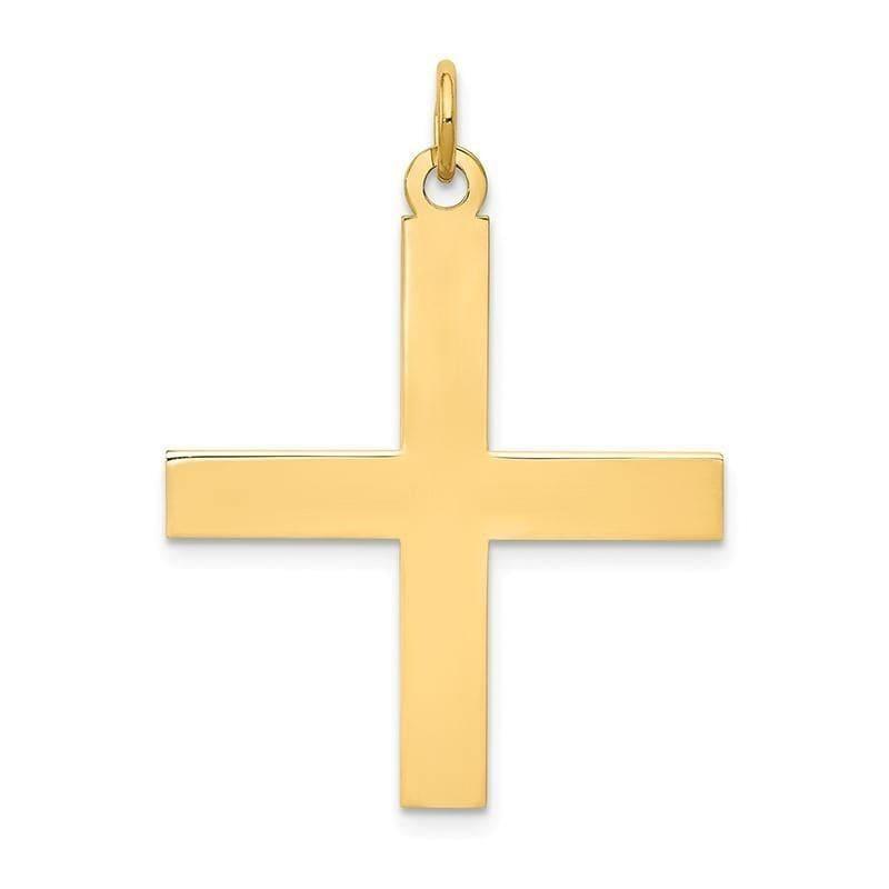 14K Laser Designed Cross Pendant - Seattle Gold Grillz