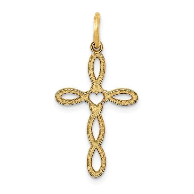 14K Laser Designed Cross Pendant - Seattle Gold Grillz