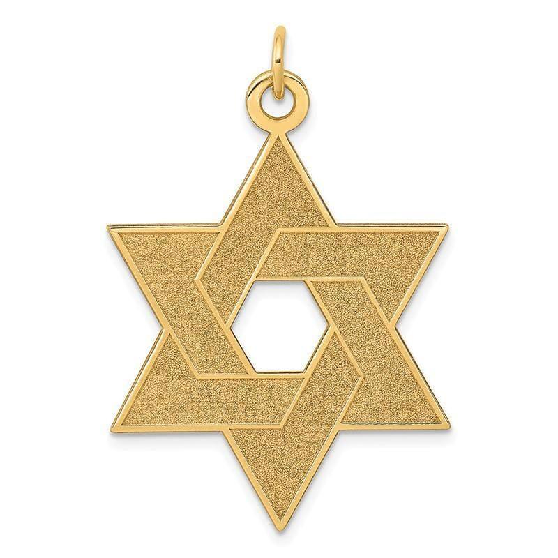 14K Laser Designed Star of David Pendant - Seattle Gold Grillz