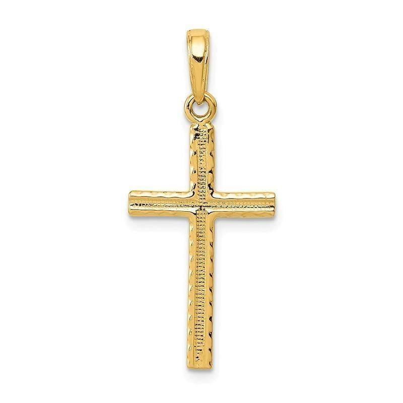 14k Latin Cross Pendant. Weight: 0.86, Length: 29, Width: 14 - Seattle Gold Grillz