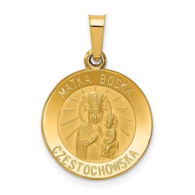 14k Matka Boska Czestochowska Reversible Medal Pendant - Seattle Gold Grillz