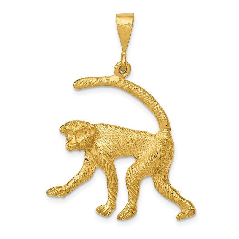 14k Monkey Charm by Seattle Gold Grills - Seattle Gold Grillz