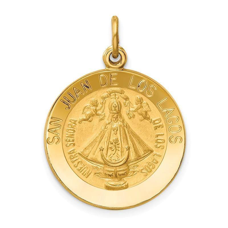 14k Our Lady of San Juan Medal Pendant - Seattle Gold Grillz