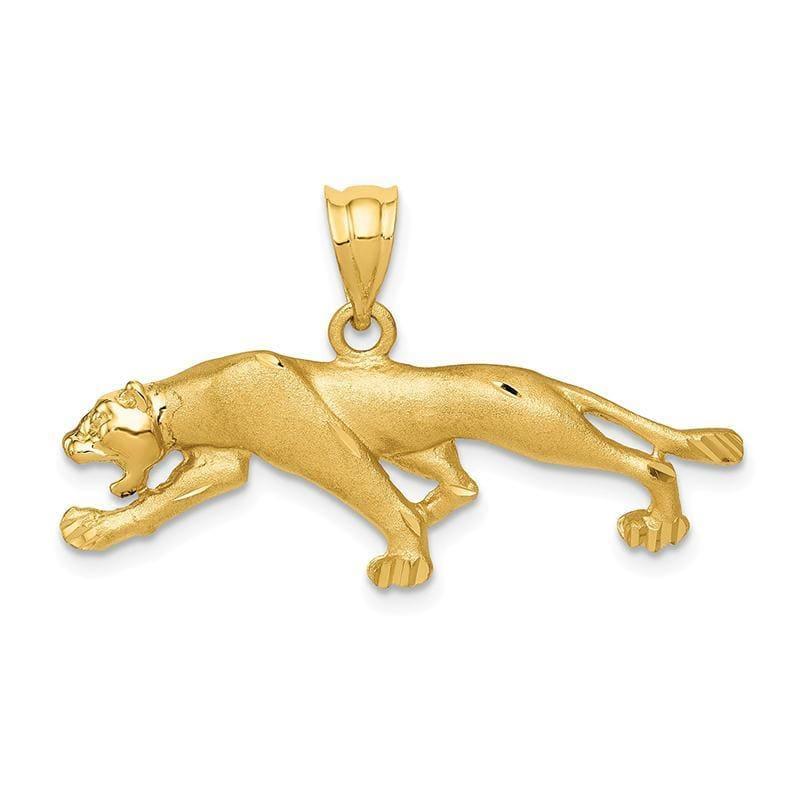 14k Panther Pendant - Seattle Gold Grillz
