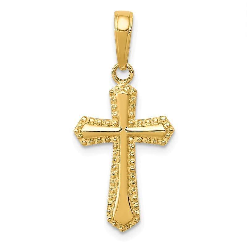 14k Passion Cross Pendant - Seattle Gold Grillz