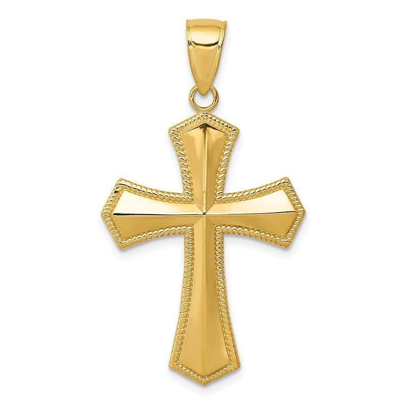 14k Passion Cross Pendant - Seattle Gold Grillz