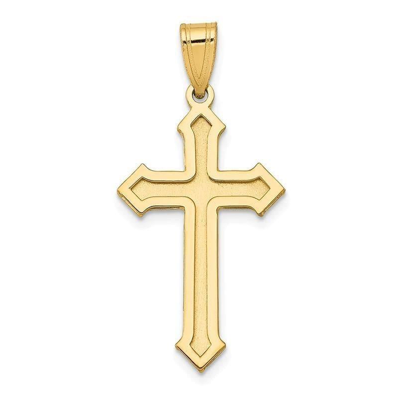 14k Passion Cross Pendant. Weight: 1.26, Length: 30, Width: 15 - Seattle Gold Grillz