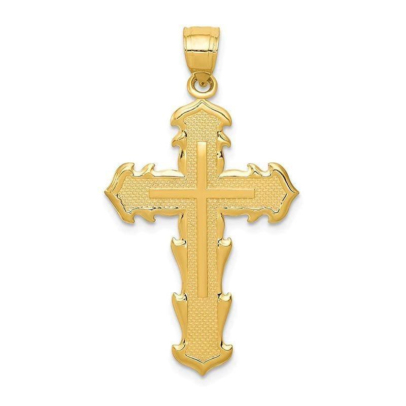 14k Passion Cross Pendant. Weight: 1.53, Length: 36, Width: 20 - Seattle Gold Grillz