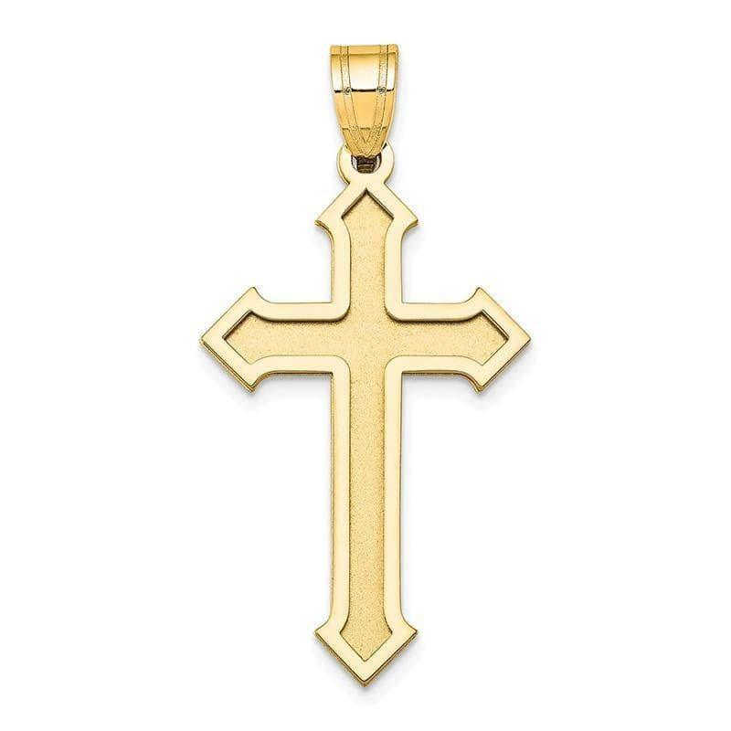 14k Passion Cross Pendant. Weight: 1.71, Length: 36, Width: 19 - Seattle Gold Grillz