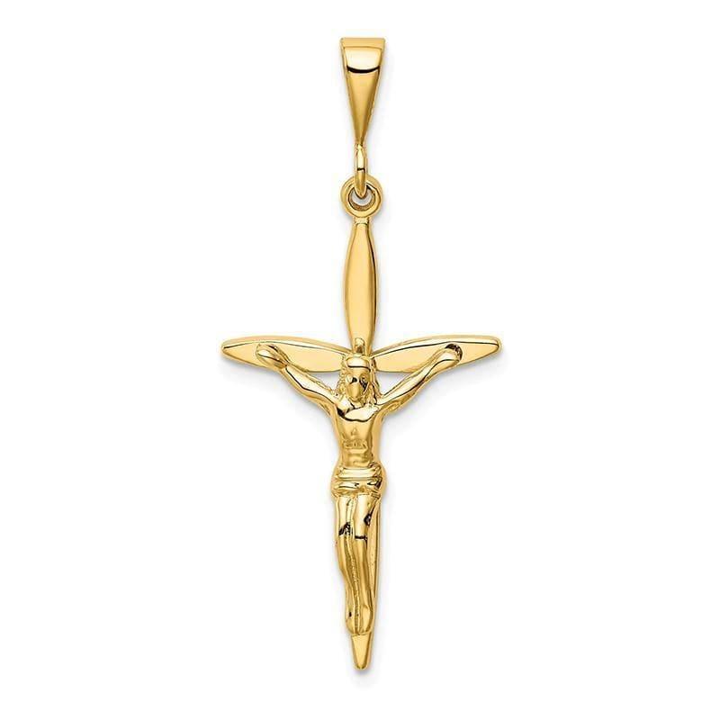 14k Passion Crucifix Pendant. Weight: 1.89, Length: 41, Width: 18 - Seattle Gold Grillz