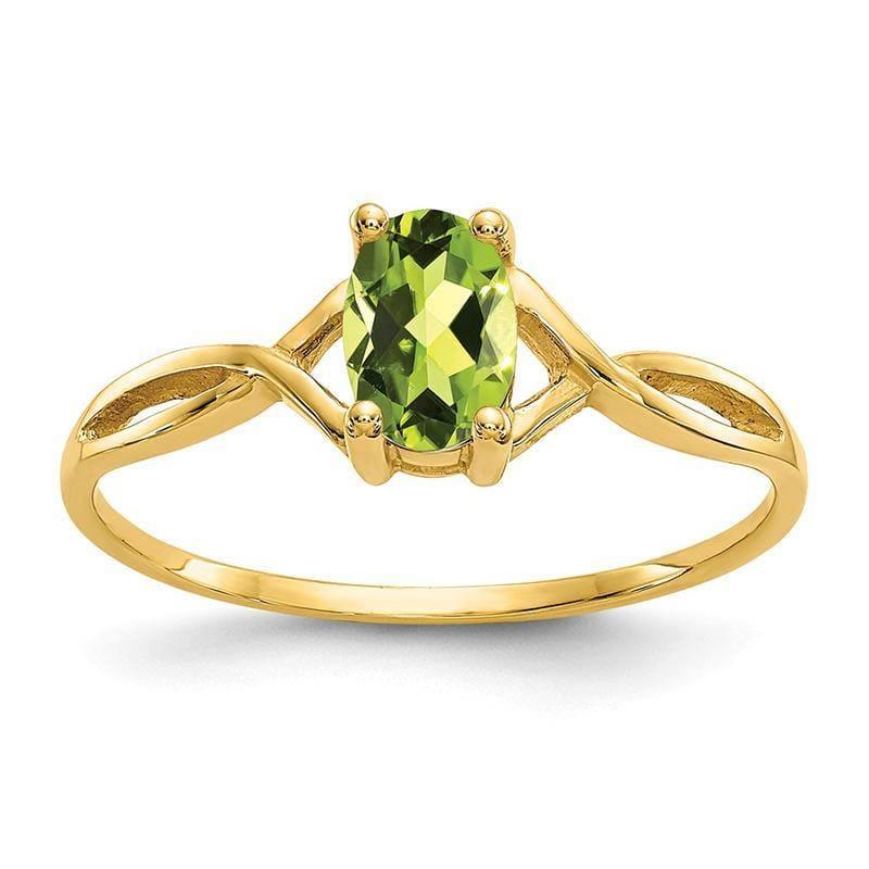 14k Peridot Birthstone Ring - Seattle Gold Grillz