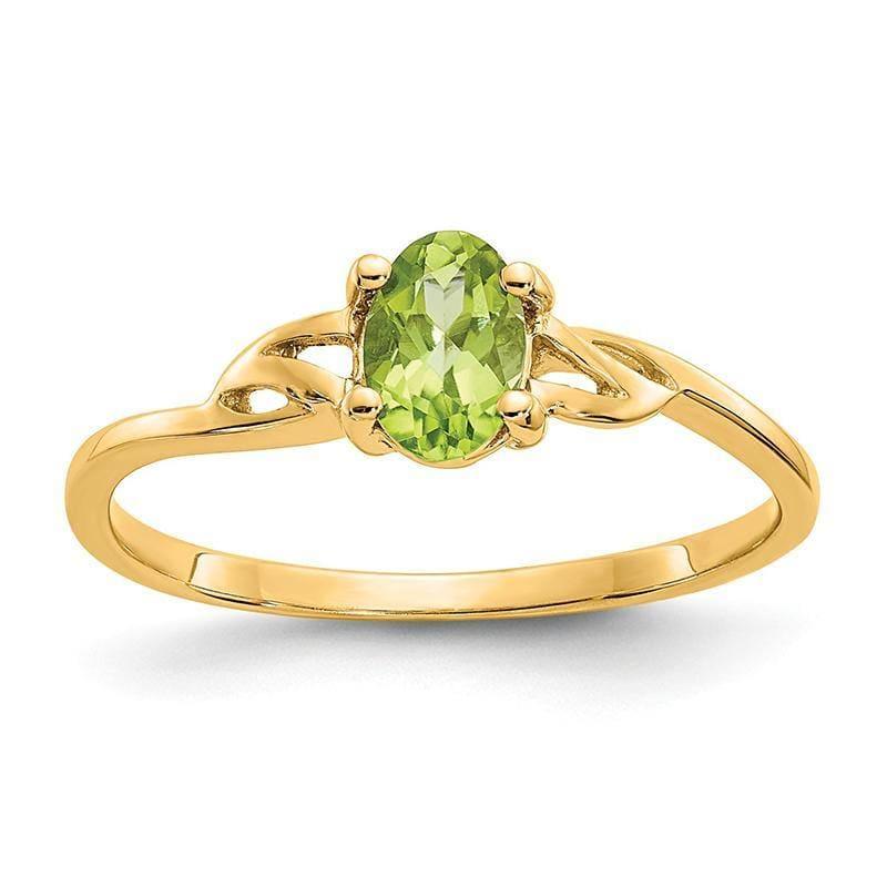 14k Peridot Birthstone Ring - Seattle Gold Grillz