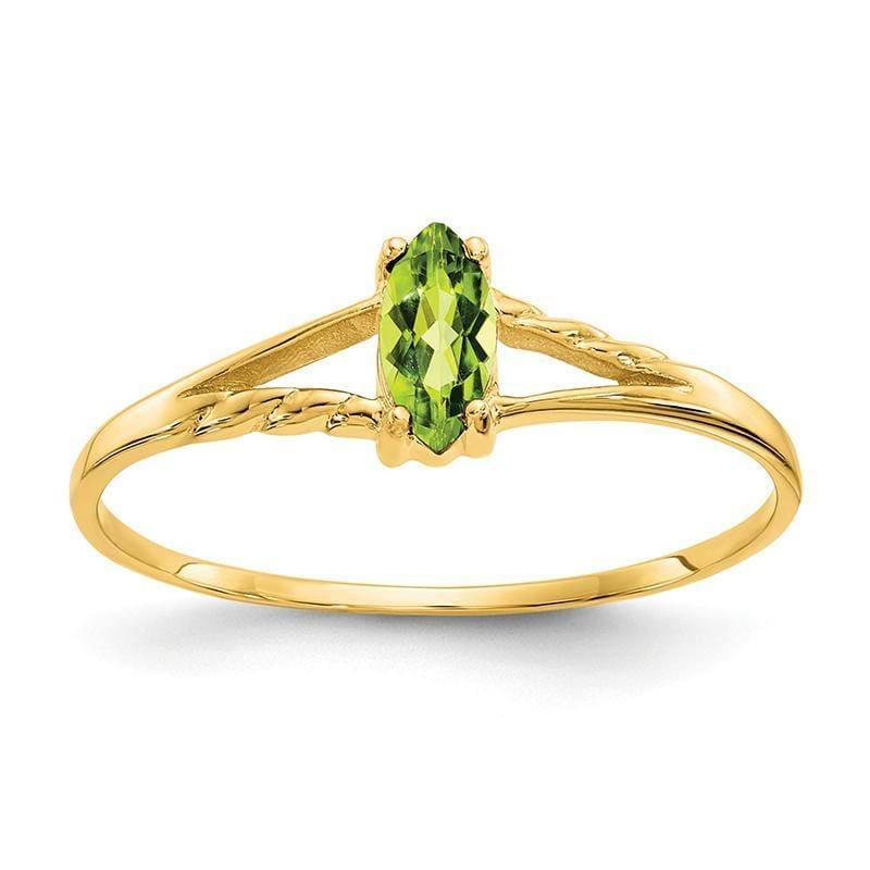 14k Peridot Birthstone Ring - Seattle Gold Grillz