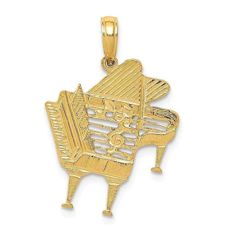 14k Piano Pendant - Seattle Gold Grillz