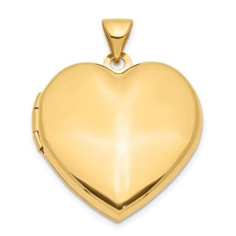 14k Plain Heart Family Locket - Seattle Gold Grillz