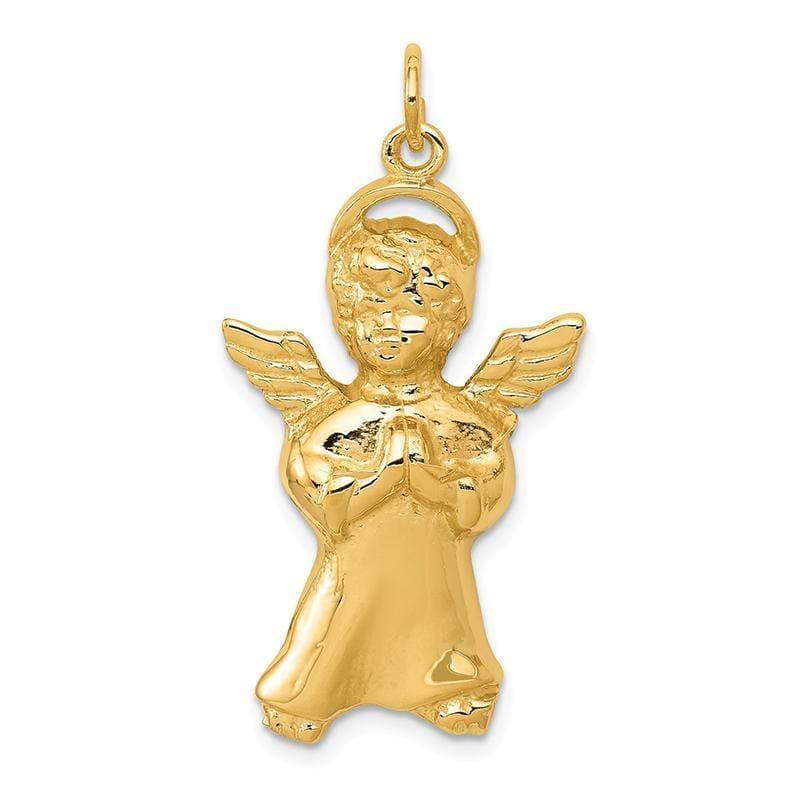 14k Polished Angel Pendant - Seattle Gold Grillz