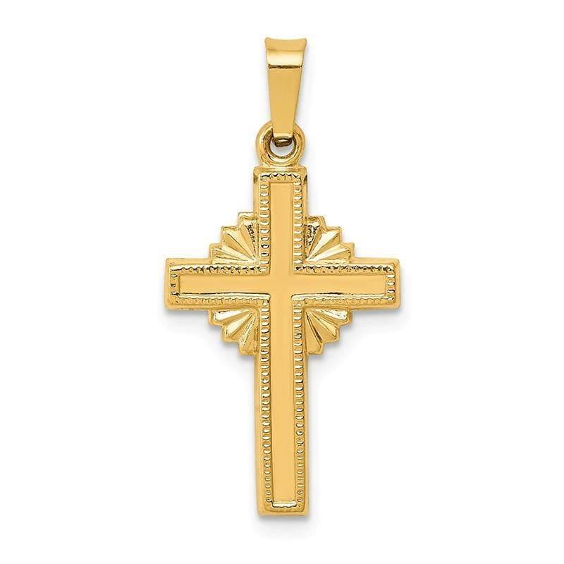 14k Polished Celtic Cross Pendant - Seattle Gold Grillz