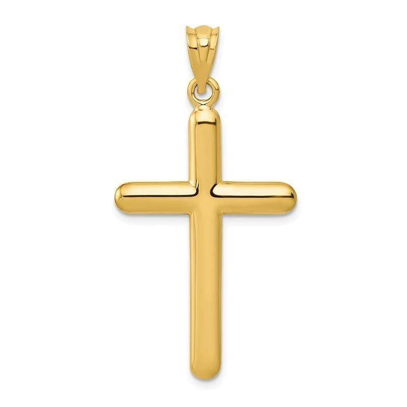 14k Polished Cross Pendant. Weight: 1.94, Length: 43, Width: 20 - Seattle Gold Grillz