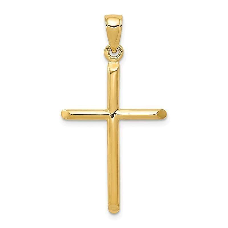 14k Polished Cross Pendant. Weight: 2.01, Length: 37, Width: 19 - Seattle Gold Grillz