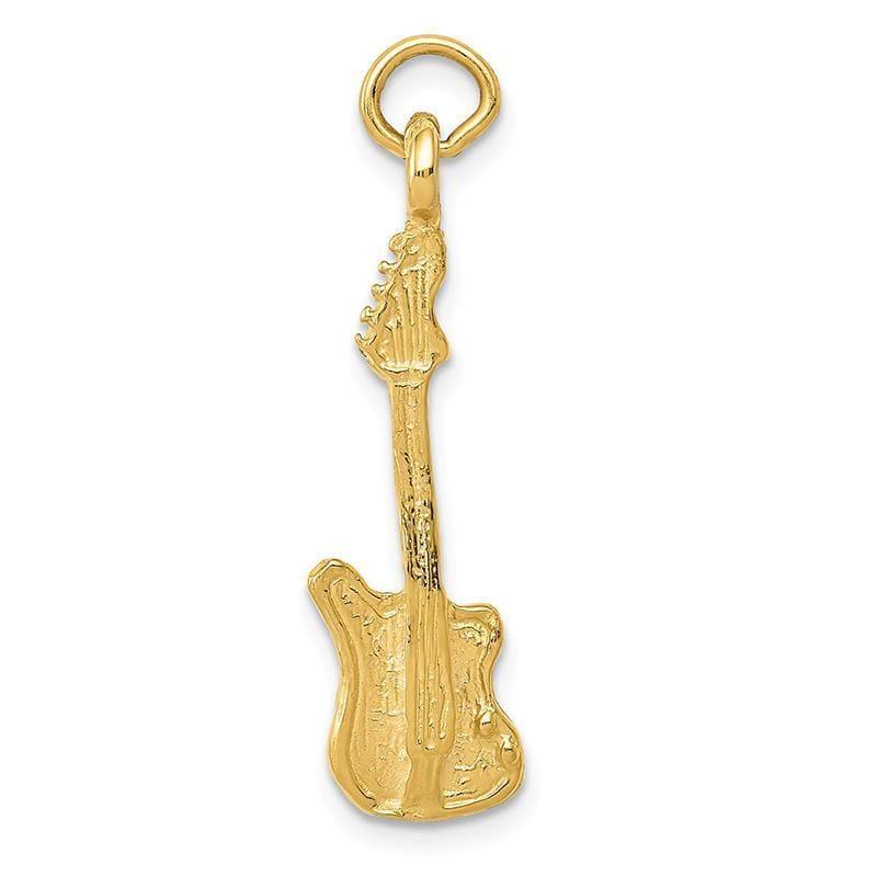 14k Polished Electric Guitar Charm - Seattle Gold Grillz