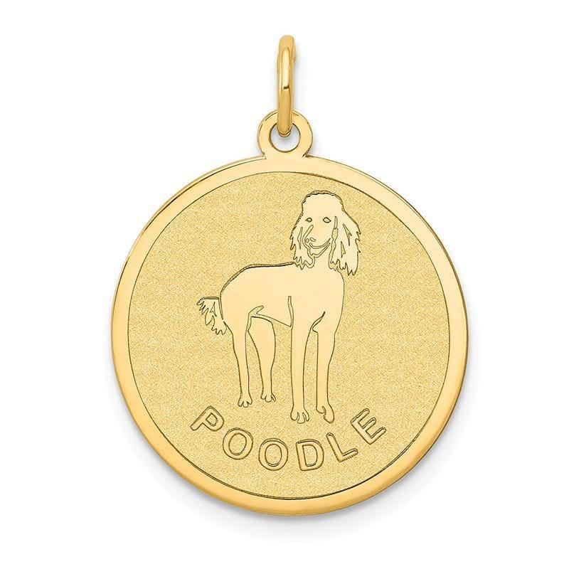 14k Poodle Disc Charm - Seattle Gold Grillz