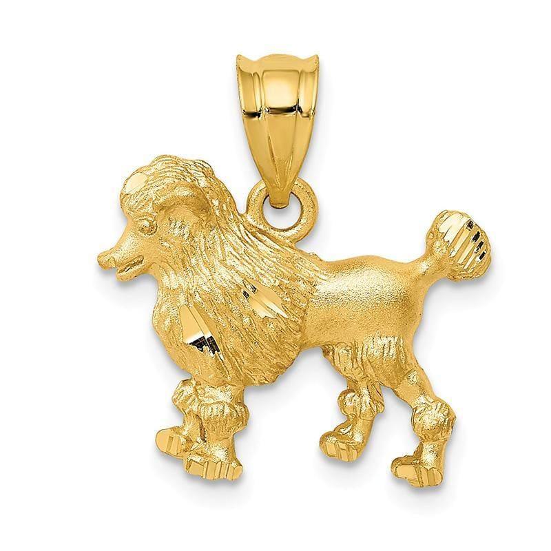 14k Poodle Dog Charm - Seattle Gold Grillz