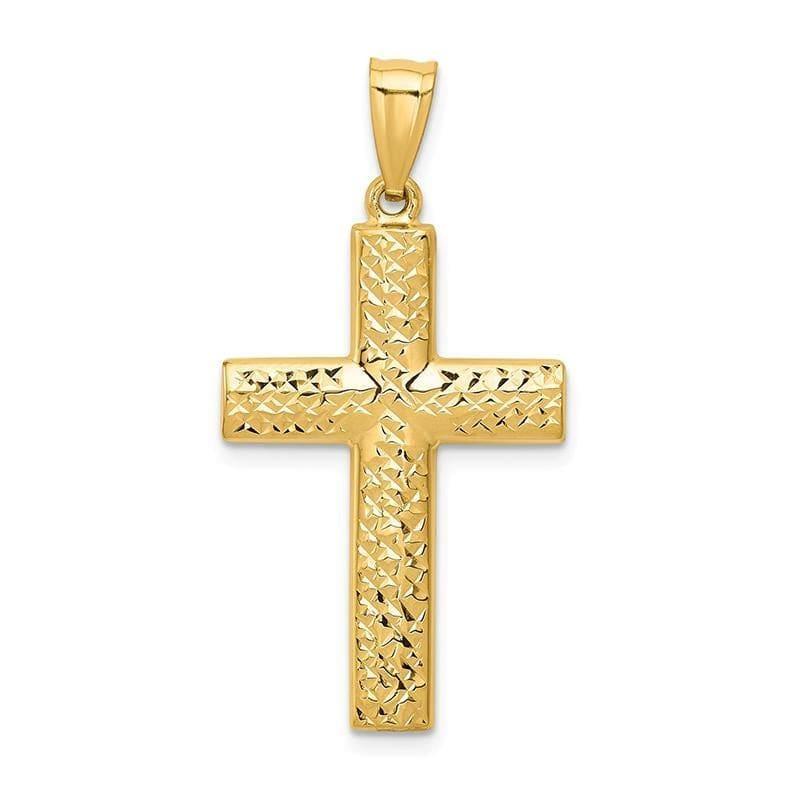 14k Reversible Cross Pendant - Seattle Gold Grillz