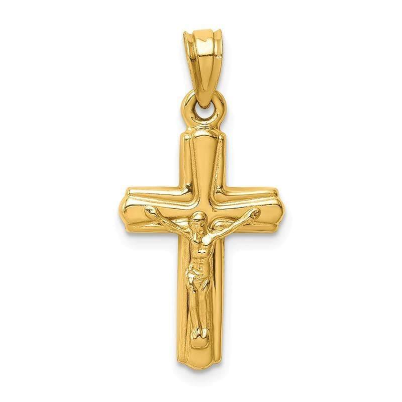 14k Reversible Crucifix -Cross Pendant - Seattle Gold Grillz