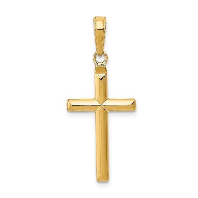 14k Reversible Latin Cross Pendant. Weight: 1.09, Length: 28, Width: 12 - Seattle Gold Grillz