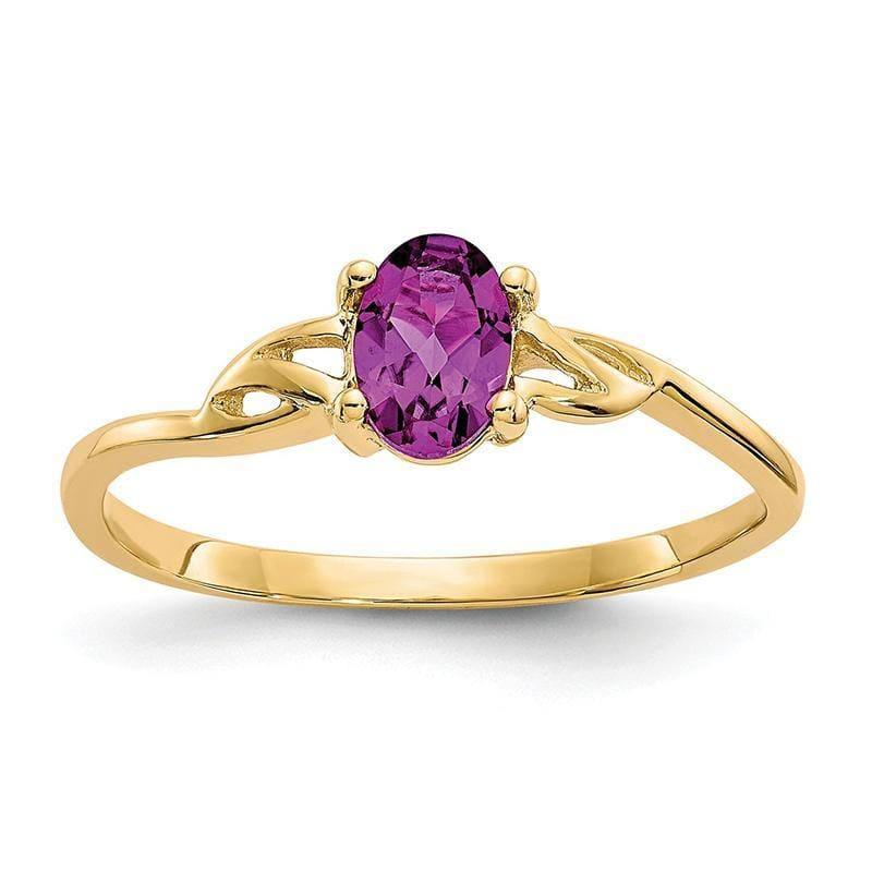 14k Rhodolite Garnet Birthstone Ring - Seattle Gold Grillz