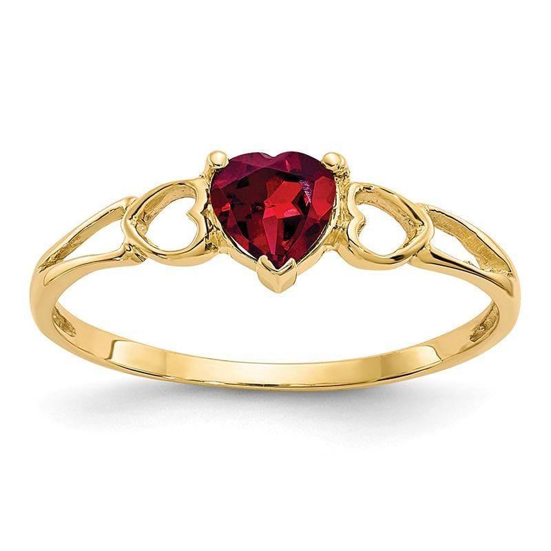 14k Rhodolite Garnet Birthstone Ring - Seattle Gold Grillz