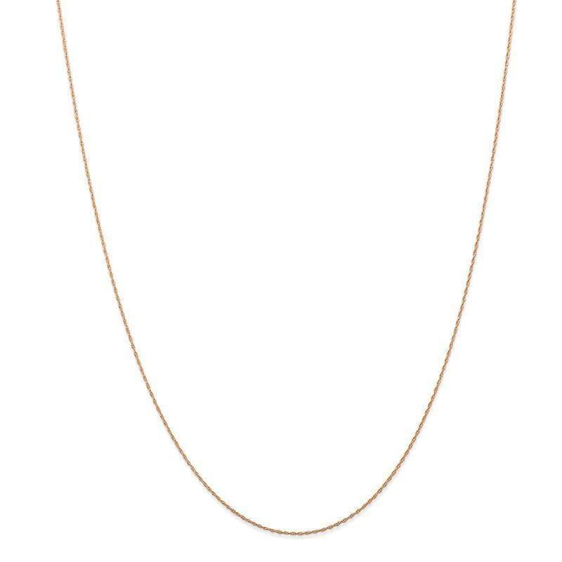 14k Rose Gold 0.5 mm Cable Rope Chain - Seattle Gold Grillz