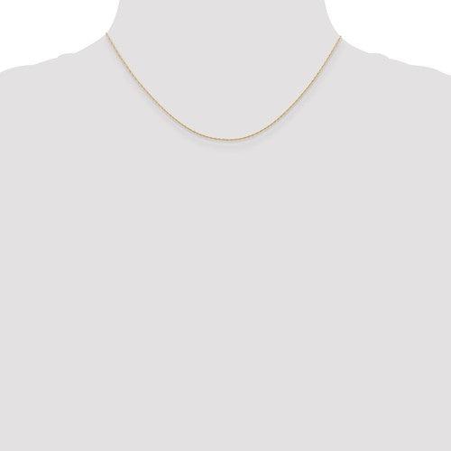 14k Rose Gold 0.5 mm Cable Rope Chain - Seattle Gold Grillz