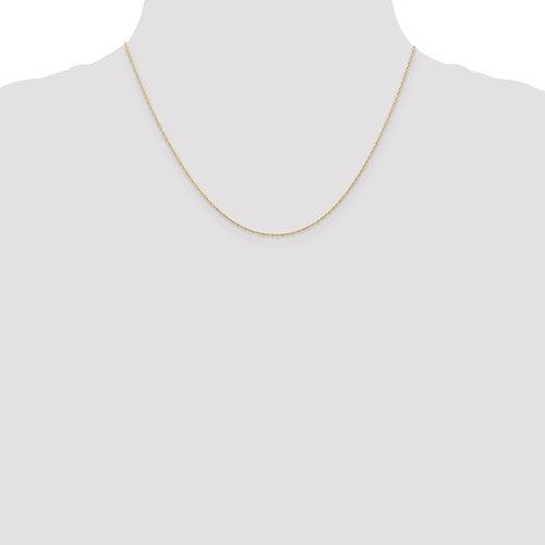 14k Rose Gold 0.5 mm Cable Rope Chain - Seattle Gold Grillz